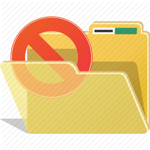 Delete, Directory, Erase, Folder, Forbidden, Ignore, Remove Icon