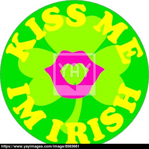 Kiss Me I'm Irish Icon Vector Vector