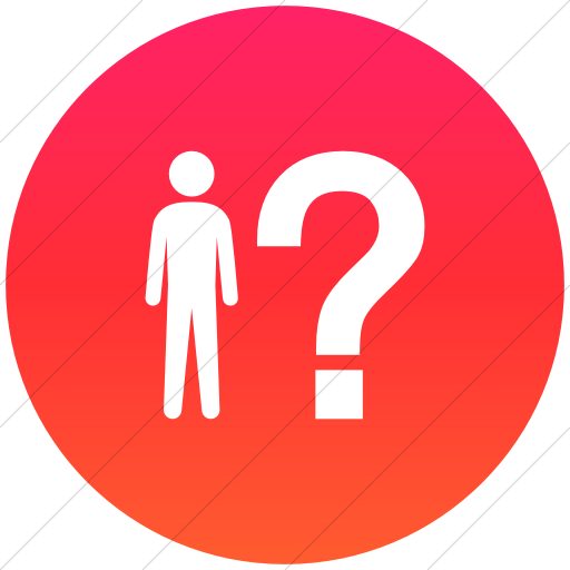 Flat Circle White On Ios Orange Gradient Ocha