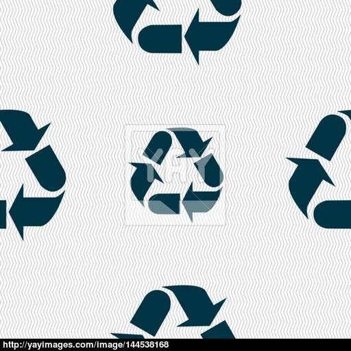 Processing Icon Sign Seamless Abstract Background With Geometric
