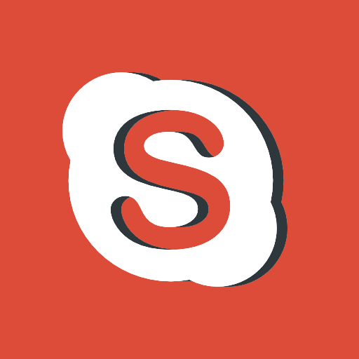 Social, Media, Social, Network, Skype, Logo, Logotype, Logos, Red