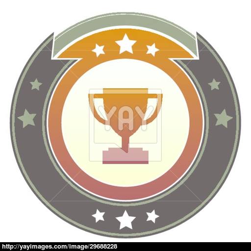 Trophy Imperial Button Vector