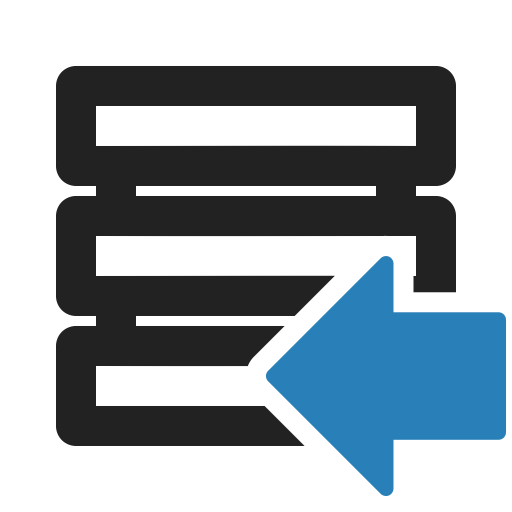 Access, Database, Disk, Import, Server, Storage Icon