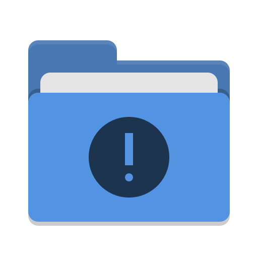 Folder Blue Important Icon Papirus Places Iconset Papirus
