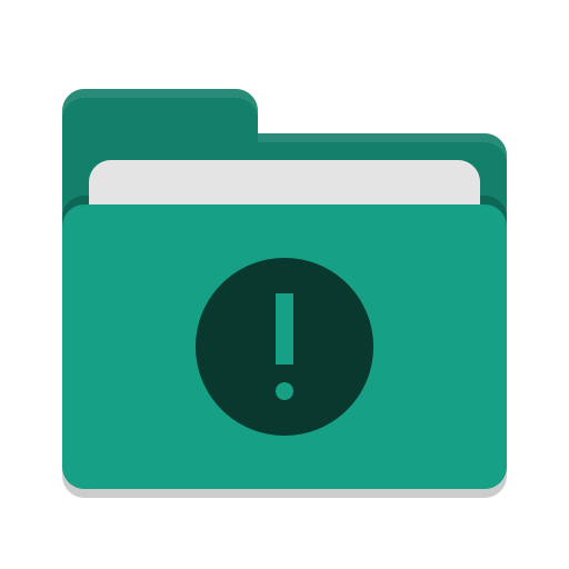 Folder Teal Important Icon Papirus Places Iconset Papirus