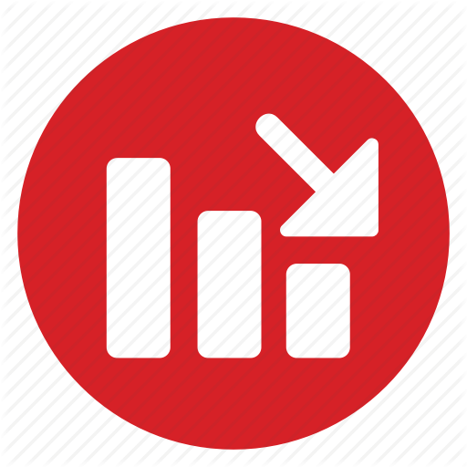 Arrow, Fall, Low, Profit, Scale, Signal, Stock Icon