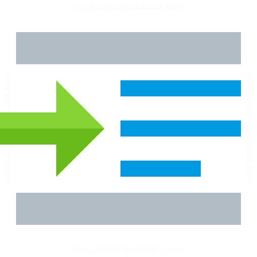 Iconexperience G Collection Indent Increase Icon