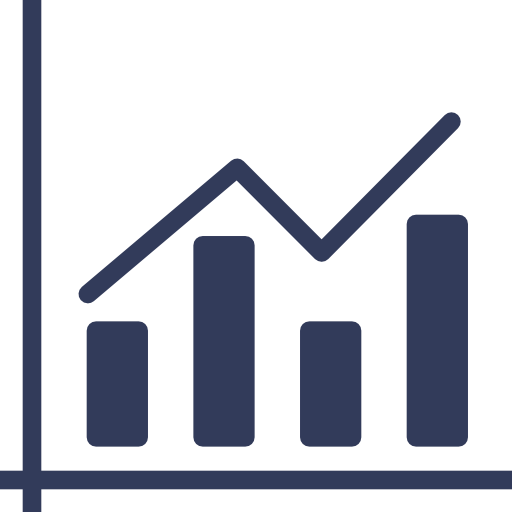 Graph, Bars, Increase, Info, Statistics, Business, Charts Icon