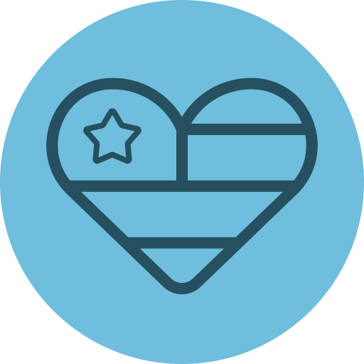 Fourth Of July, Independence Day, Patriotic Heart, Flag, Heart