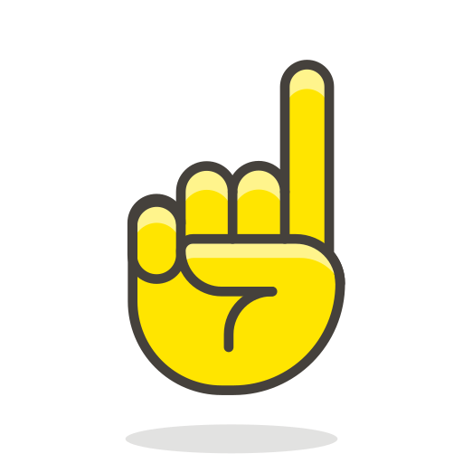 Index, Pointing, Up Icon Free Of Free Vector Emoji