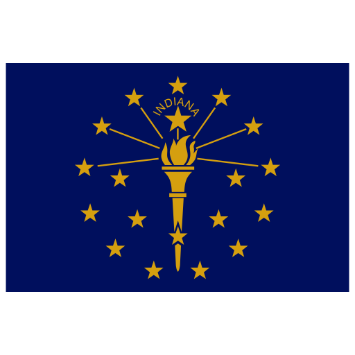 Us In Indiana Flag Icon