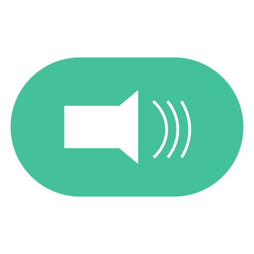 Flat Volume Button Icon