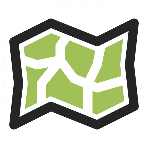 Map Roads Icon Iconexperience