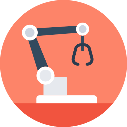 Industrial Robot Factory Png Icon
