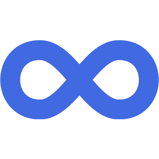 Royal Blue Infinity Icon