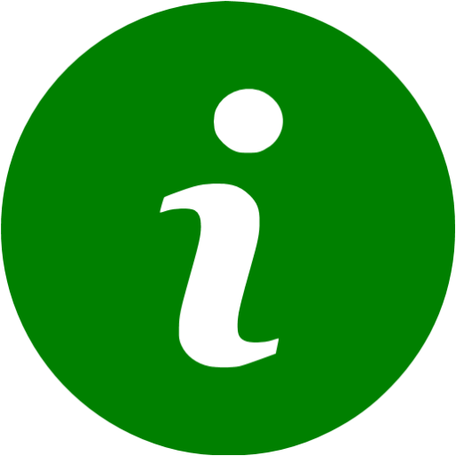 Green Info Icon Free Icons