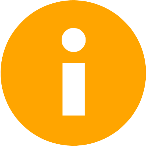 Orange Info Icon