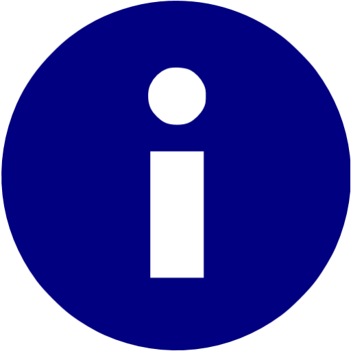 Navy Blue Info Icon