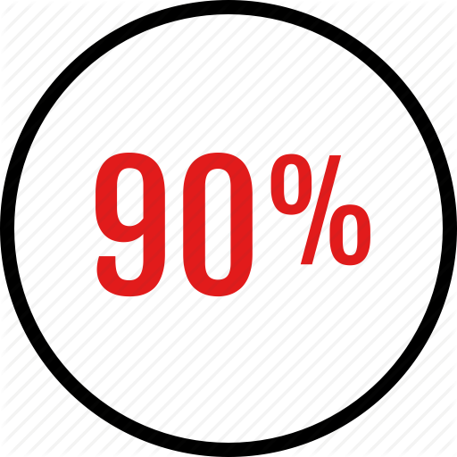 Data, Infographic, Information, Ninety, Percent Icon Icons Flat