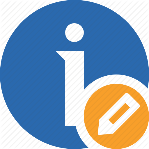 About, Data, Details, Edit, Help, Information Icon