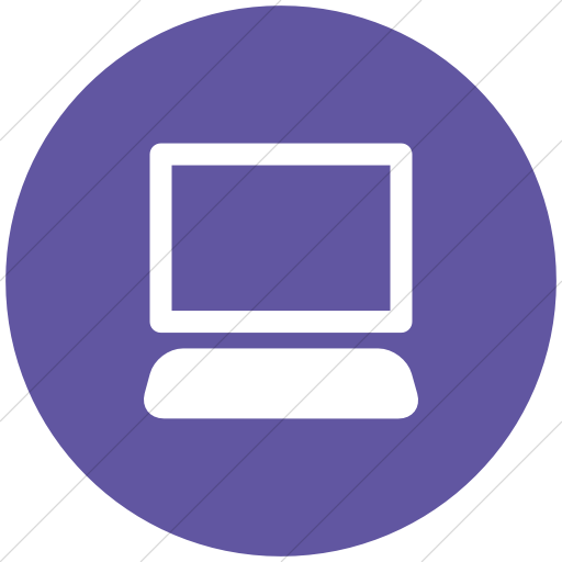 Flat Circle White On Purple Ocha Humanitarians Activity