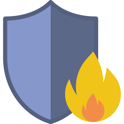 Firewall, Fire Prevention, Concrete, Protection, Infrastructure Icon