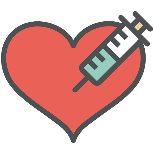 Heart, Injection Icon Free Of Flat Line Valentine Icons
