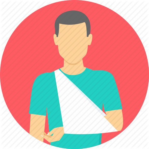 Arm, Bandage, Broken, Fracture, Injury, Mend, Plaster Icon
