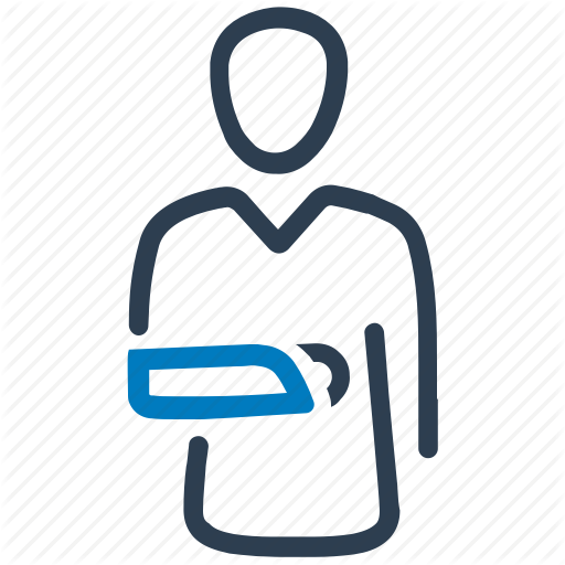 Arm, Broken, Fracture, Hand, Injury Icon