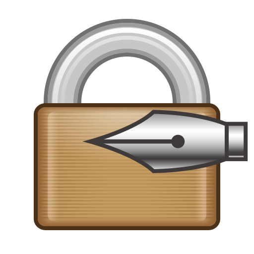 Lock With Ink Pen Emoji For Facebook, Email Sms Id