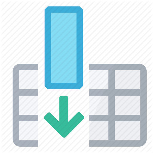 All, Arrow, Cells, Column, Full, Insert, Table Icon