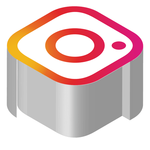 Trend Instagram Isometric Icon Transparent Png Vector