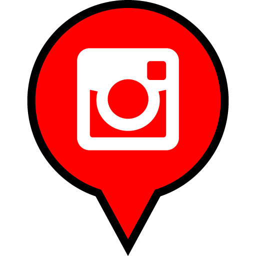 Instagram Free Red Filled Social Media Pn Designed