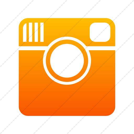 Simple Orange Gradient Foundation Social Instagram Icon
