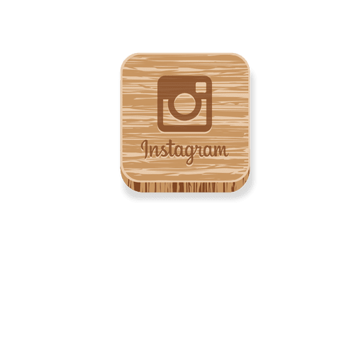 Instagram Wooden Style Icon