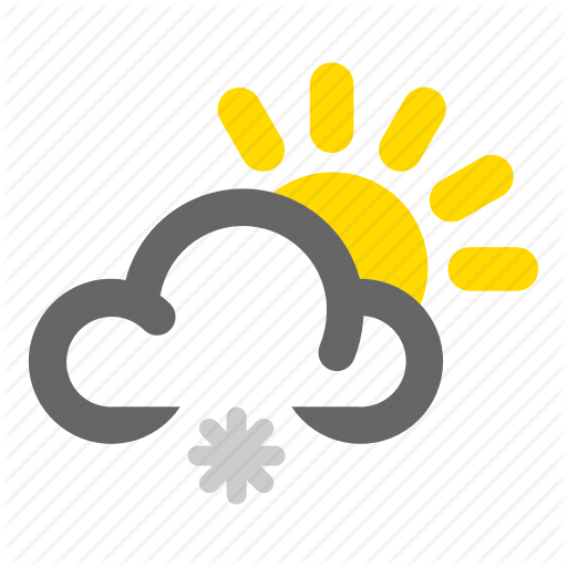 Snow, Snowy, Sunshine, Weather Icon