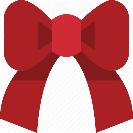 Bow, Red, Ribbon Icon