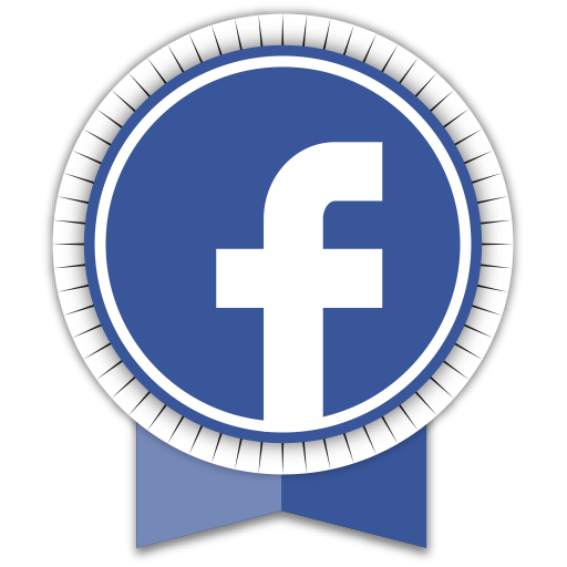 Social, Medias, Round, Ribbons, Facebook Icon Free Of Round Ribbon