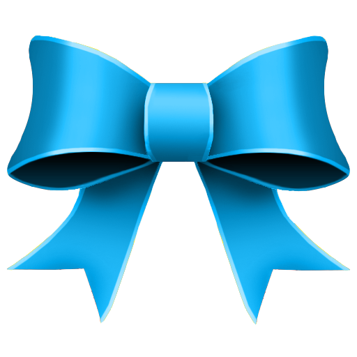 Ribbon, Blue, Christmas Icon Free Of Christmas Icons