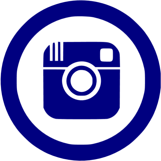Navy Blue Instagram Icon