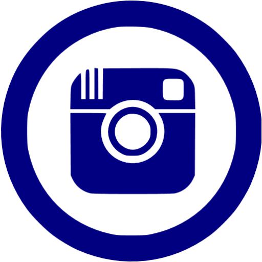 Navy Blue Instagram Icon