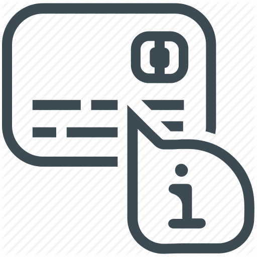 Credit Card, Information, Instruction Icon