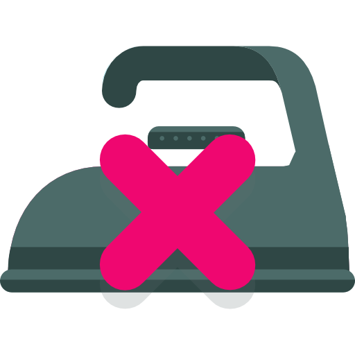 Flat Washing Instructions Icon