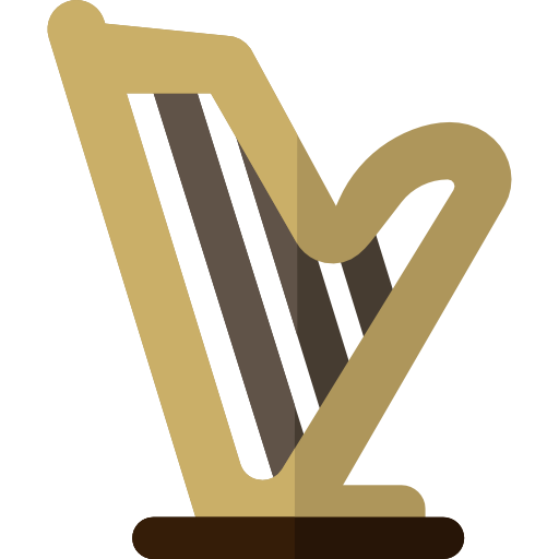 Music And Multimedia, Harp, Musical Instrument Icon