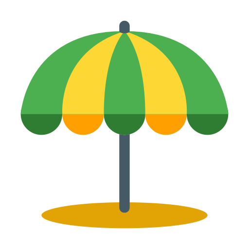 Beach Umbrella Vector Icon Free Icons Uihere
