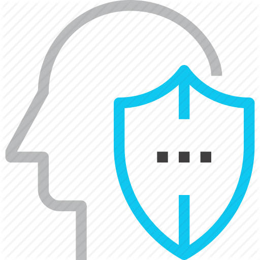 Head, Human, Insurance, Mind, Protection, Shield, Thinking Icon
