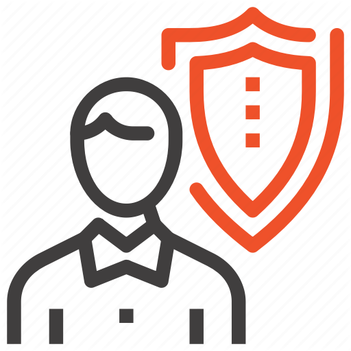 Insurance, Job, Person, Protection, Shield, Staff, Thinking Icon