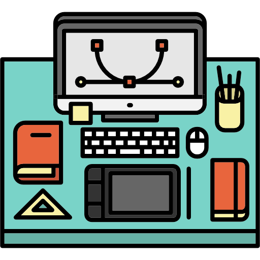 Workspace, Interior Designer, Utensils, Office, Profession, Desk Icon