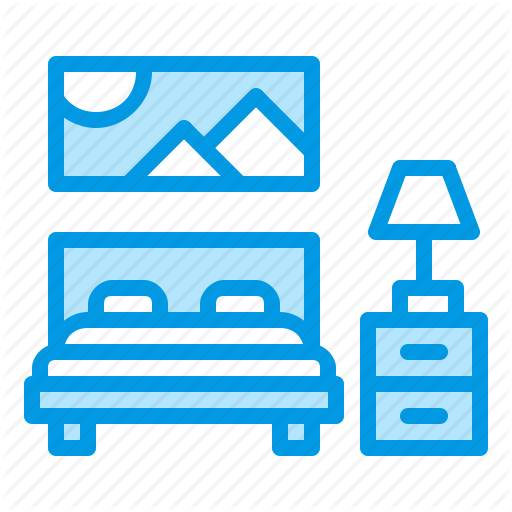 Bed, Bedroom, Furniture, Interior Icon