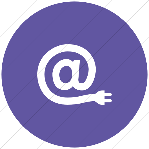 Flat Circle White On Purple Iconathon Internet